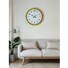 36 Cm Sarı Modern Dekoratif Duvar Saati