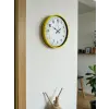 36 Cm Sarı Modern Dekoratif Duvar Saati