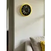 36 Cm Sarı Modern Duvar Saati