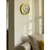 36 Cm Sarı Retro Duvar Saati