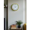 36 Cm Sarı Roma Rakamlı Duvar Saati