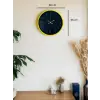 36 Cm Sarı Şık Duvar Saati