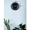 36 Cm Siyah Dekoaratif Duvar Saati
