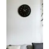 36 Cm Siyah Dekoratif Duvar Saati