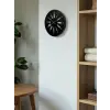 36 Cm Siyah Dekoratif Duvar Saati