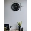36 Cm Siyah Dekoratif Duvar Saati