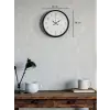 36 Cm Siyah Dekoratif Duvar Saati