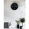 36 Cm Siyah Gold Rakamlı Duvar Saati