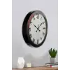36 cm Siyah Metal Roma Rakamlı Duvar Saati