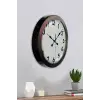 36 cm Siyah Metal Standart Duvar Saati