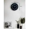36 Cm Siyah Modern Duvar Saati