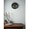 36 Cm Siyah Modern Duvar Saati