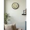 36 Cm Siyah Retro Tasarım Duvar Saati