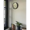 36 Cm Siyah Retro Tasarım Duvar Saati