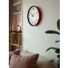 36 Cm Standart Kırmızı Duvar Saati