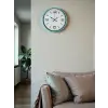 36 Cm Turkuaz Dekoratif Duvar Saati