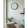 36 Cm Turkuaz Dekoratif Duvar Saati