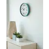 36 Cm Turkuaz Dekoratif Duvar Saati