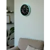 36 Cm Turkuaz Dekoratif Duvar Saati