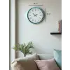 36 Cm Turkuaz Dekoratif Duvar Saati