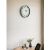 36 Cm Turkuaz Sade Şık Duvar Saati