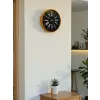 36 Cm Turuncu Dekoratif Duvar Saati
