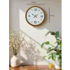 36 Cm Turuncu Dekoratif Duvar Saati