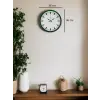 36 Cm Yeşil Sade Dekoratif Duvar Saati