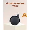 4 Cm Kilitsiz Mobilya Ayağı Tekli Kolay Dönen Masa Ve Sehpa Ayağı