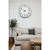 40 cm Beyaz Metal Standart Duvar Saati