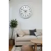 40 cm Beyaz Metal Standart Duvar Saati