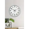 40 cm Beyaz Metal Standart Duvar Saati