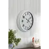 40 cm Beyaz Metal Standart Duvar Saati