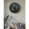 40 Cm Metal Antik Roma Eskitme Duvar Saati