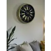 40 Cm Metal Antik Roma Eskitme Duvar Saati