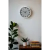 40 Cm Metal  Beyaz Modern Duvar Saati