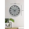 40 Cm Metal  Beyaz Modern Duvar Saati