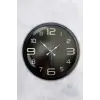 40 cm Siyah Metal Modern Duvar Saati