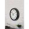 40 cm Siyah Metal Standart Duvar Saati