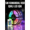 5 Metre Şerit Led Rgb Işıklı Kumandalı Güç Adaptörü Her Ortama Uygun