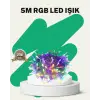 50’li Led Şeffaf Kablolu 5 M Aydınlatma Işık Süsleme Led