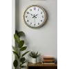 52 cm Eskitme Metal Dekoratif Duvar Saati