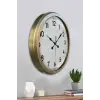 52 cm Eskitme Metal Dekoratif Duvar Saati