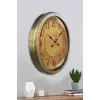 52 cm Eskitme Metal Retro Duvar Saati