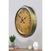 52 cm Eskitme Metal Retro Duvar Saati