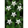 6 Adet Yıldız Yılbaşı Ağaç Süsü 6 cm