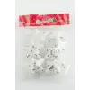 6 Adet Yıldız Yılbaşı Ağaç Süsü 6 cm