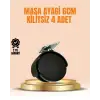 6 Cm Kilitsiz Masa Ayağı Tekerleği 4’lü Set Çok Amaçlı