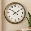 60 cm Eskitme Metal Dekoratif Duvar Saati
