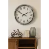 60 cm Krom Metal Duvar Saati